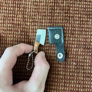 Mini Handmade Meat Cleaver w/ Sheathe